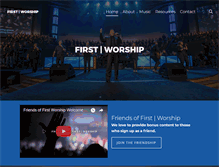 Tablet Screenshot of firstworship.com